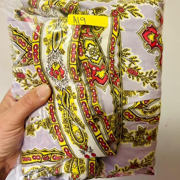 Anthropologie Womens Maeve Echarpe Medallion Scarf Print Lined Pleater Skirt 18W - Picture 9 of 9